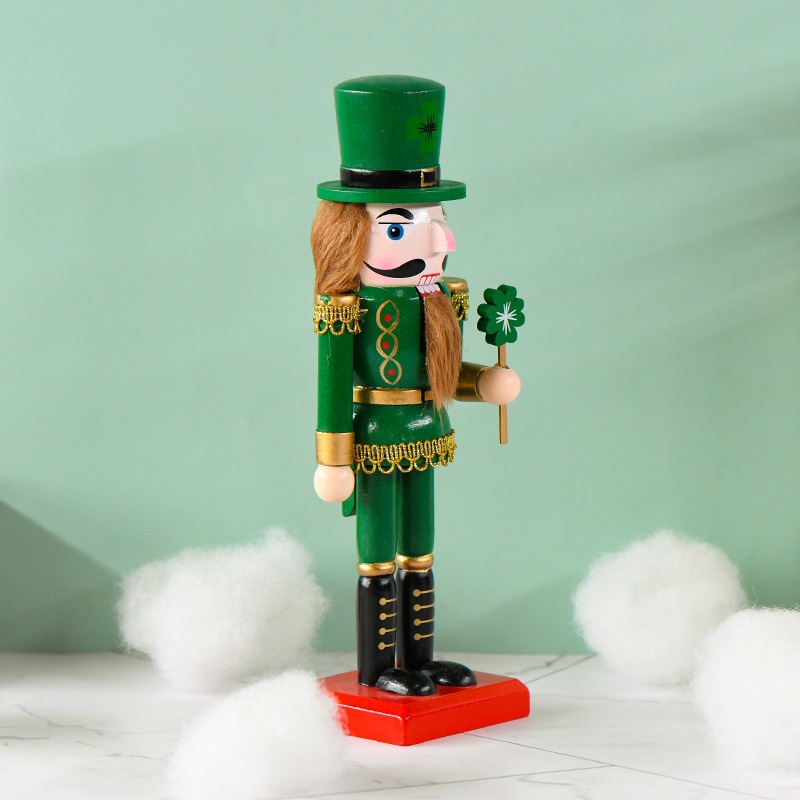 Decorative Nutcracker, 25 cm, Green