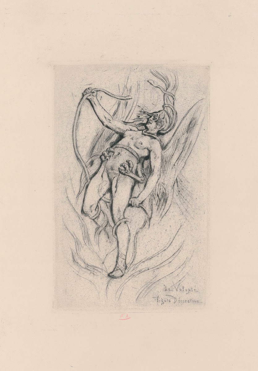 La volupté figure décorative 1885