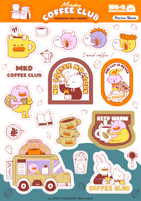 Nom-Nom Series & Coffee Club Series (Kiss Cut Sticker)
