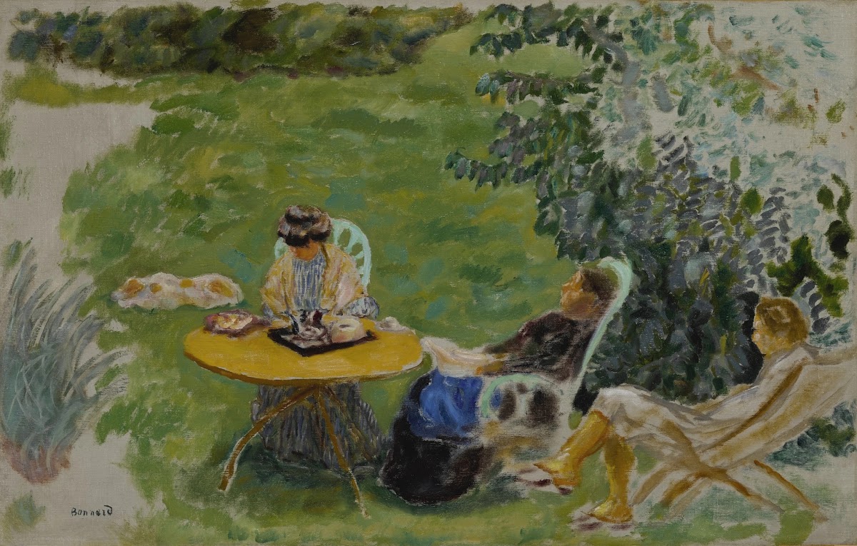 La Sieste au jardin circa 1900