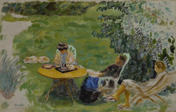 La Sieste au jardin circa 1900