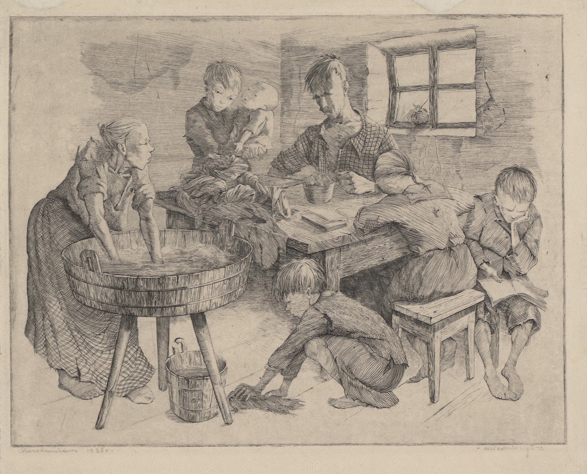 Rodzina w kuchni 1938
