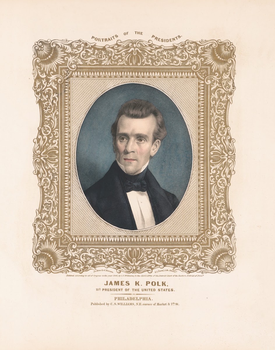 James K Polk 11th president of the United States 1846