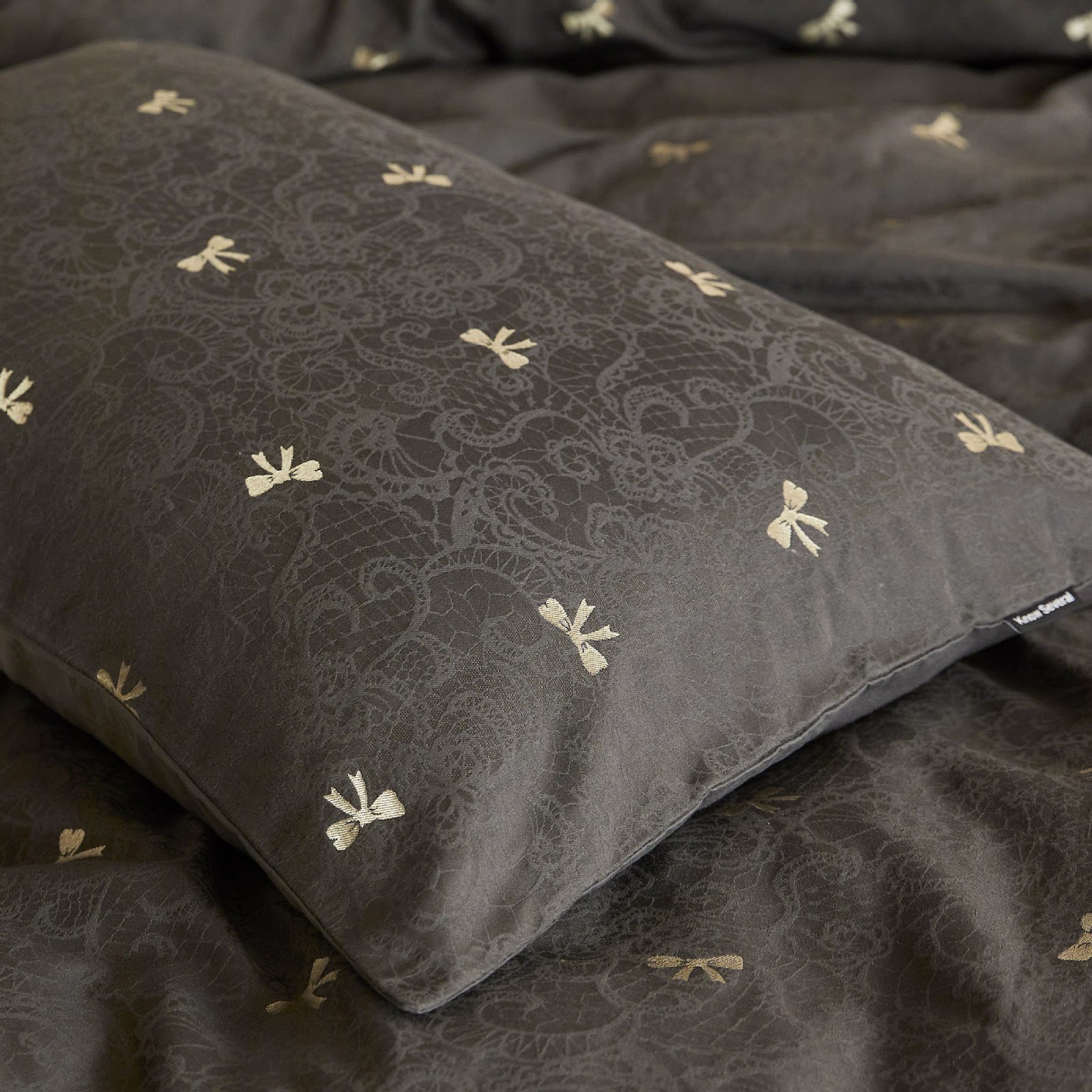 Cotton bedding set, 4-piece, butterfly pattern