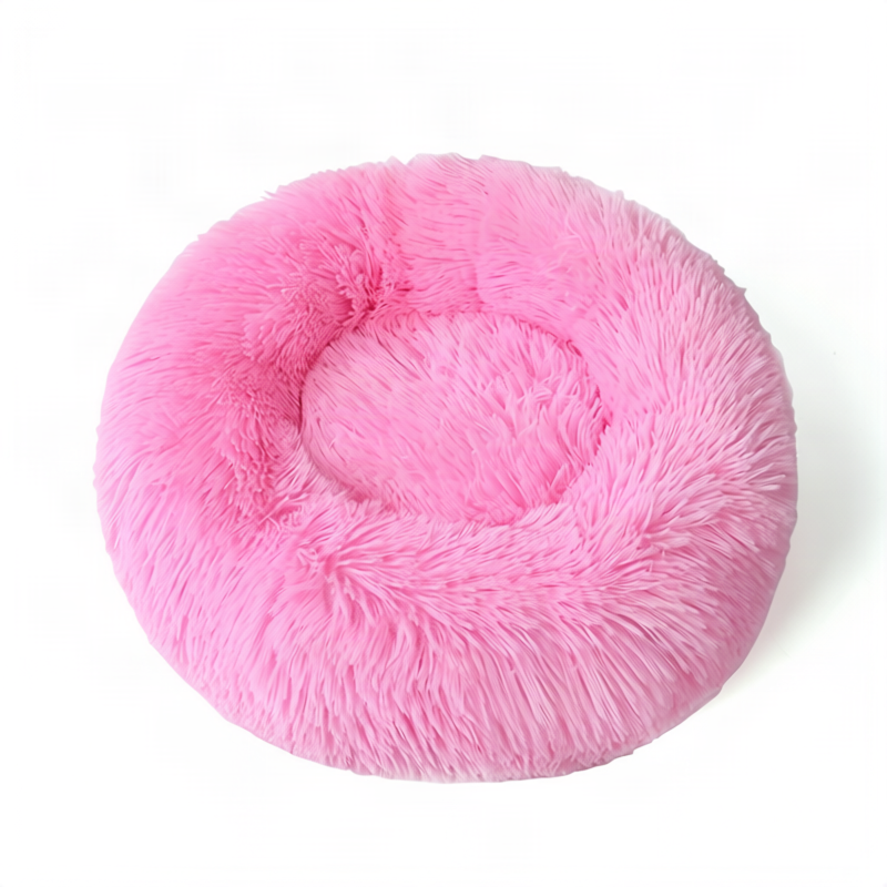 Flauschiges Katzenbett, rund, wärmend
