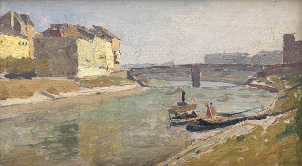 Donaukanal mit der Ferdinandsbrücke 1943