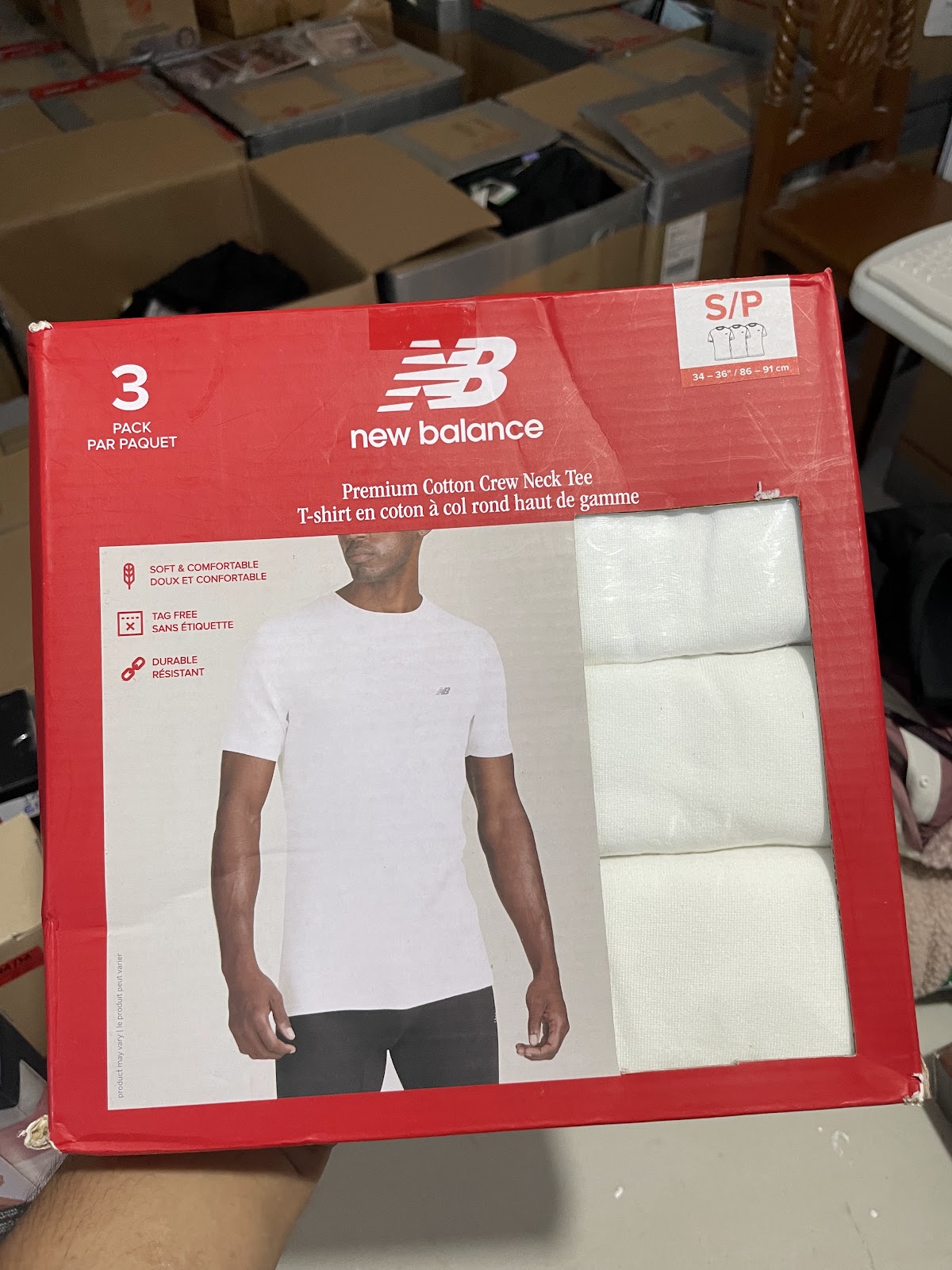 NB Mens Shirt All White S #1424