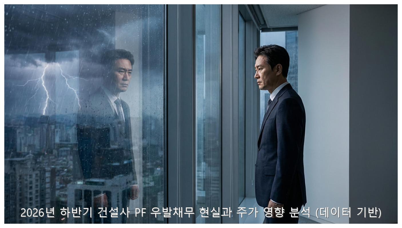 2026년 하반기 건설사 PF 우발채무 현실과 주가 영향 분석 (데이터 기반) 핵심 안내 및 분석 인포그래픽 (4)