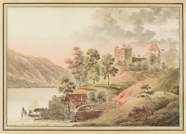 Vue du Chateau de Ringenberg au Lac de Brienz