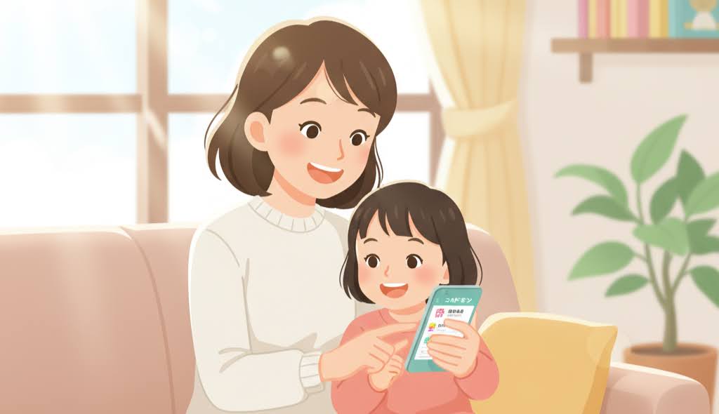 Anna保育園で導入している連絡アプリ「コドモン」の操作画面