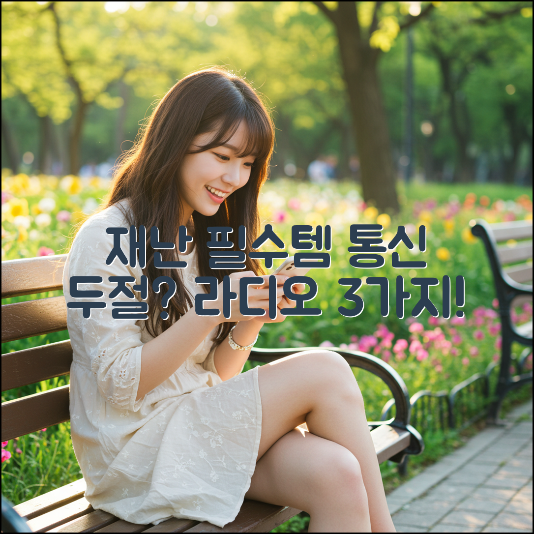 재난 대비! 휴대용 라디오 3가지 필수템 (통신 두절 시 재난 방송 청취