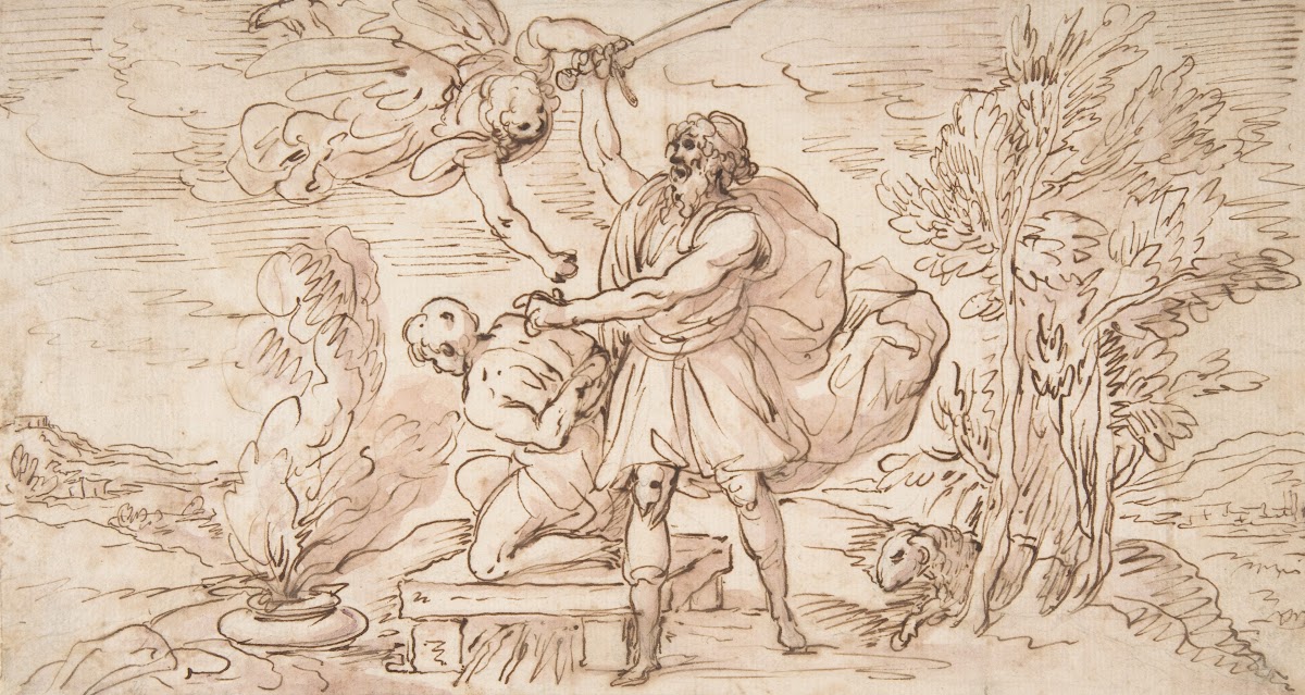 Abraham about to Sacrifice Isaac 1609 1675