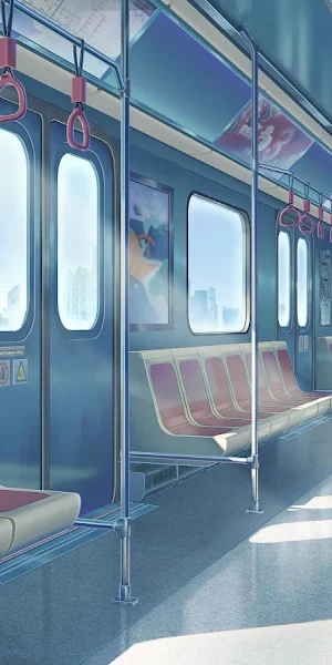 Subway, Train, Cityscape, Illustration 4K Wallpaper Background