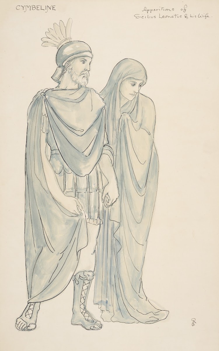 Cymbeline Apparitions of Sicilius Leonatus  his wife 1890s
