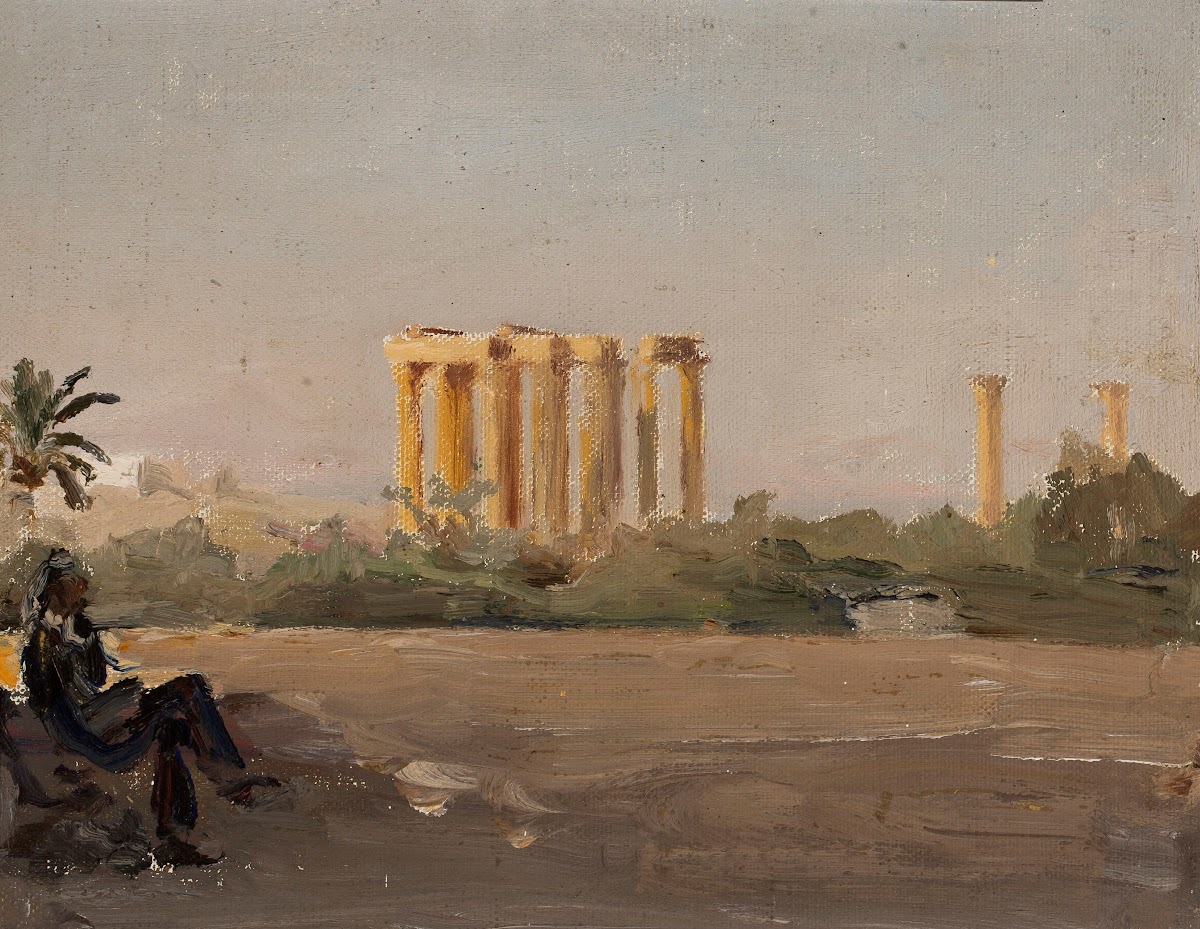 Temple of Jove in Athens From the journey to Greece 1905