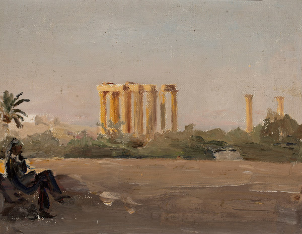 Temple of Jove in Athens From the journey to Greece 1905