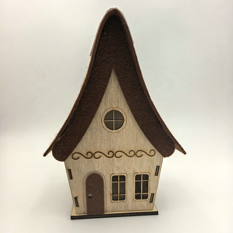 DIY Holzhaus zum Bemalen aus Pappelholz