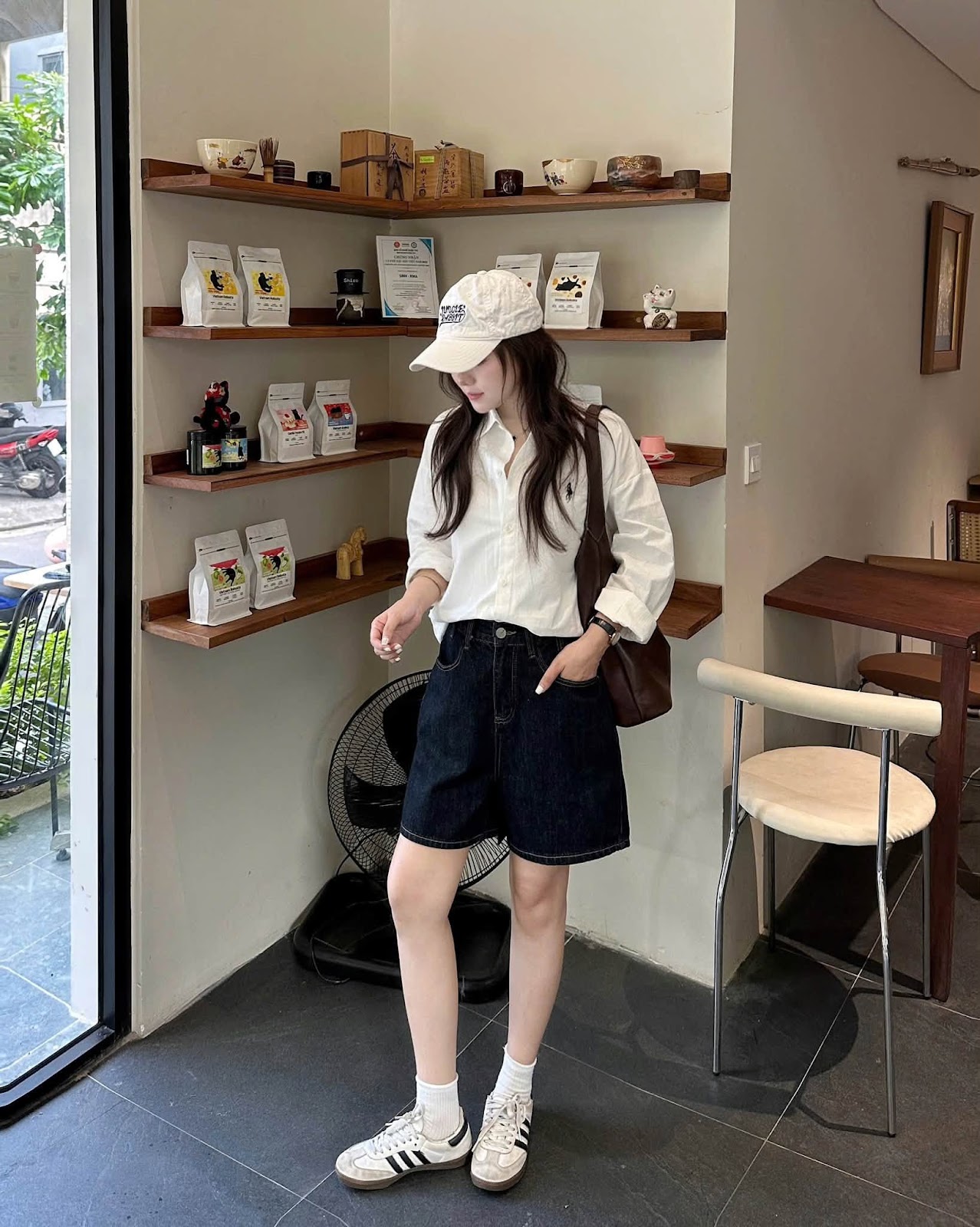 Áo sơ mi kaki trơn thêu ngựa XONXEN SHOP A659 – Image 2
