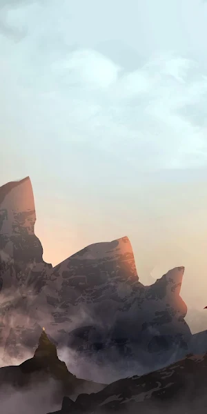 Journey (Game), Mountains, Mist, Couple, Windy 5K Wallpaper Background