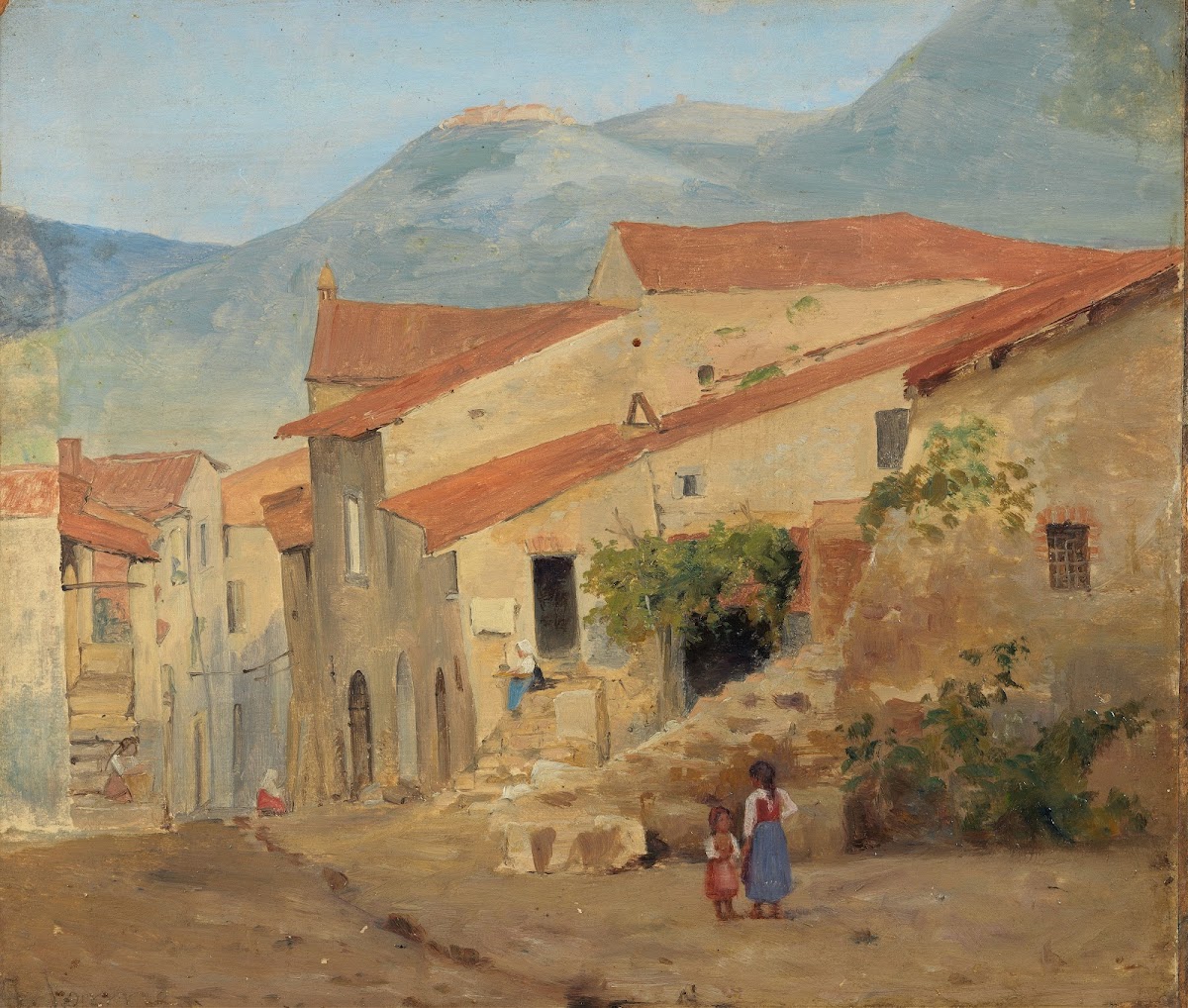 Village Street in the Sabine Mountains 1830s