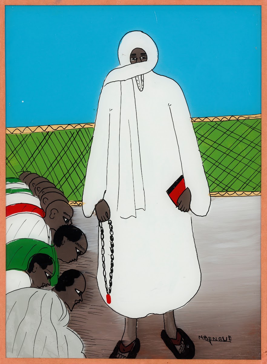 Amadou Bamba And Kneeling Devotees 1970s
