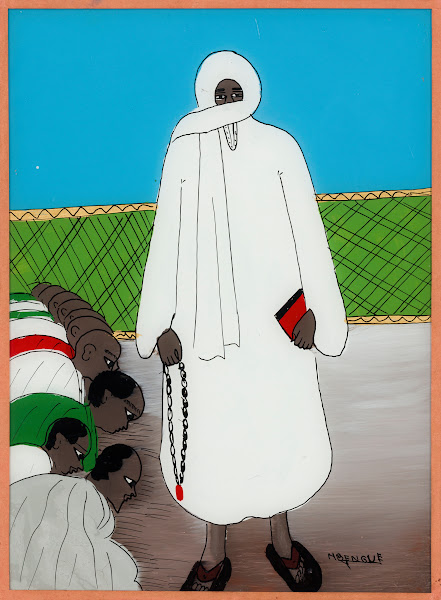 Amadou Bamba And Kneeling Devotees 1970s