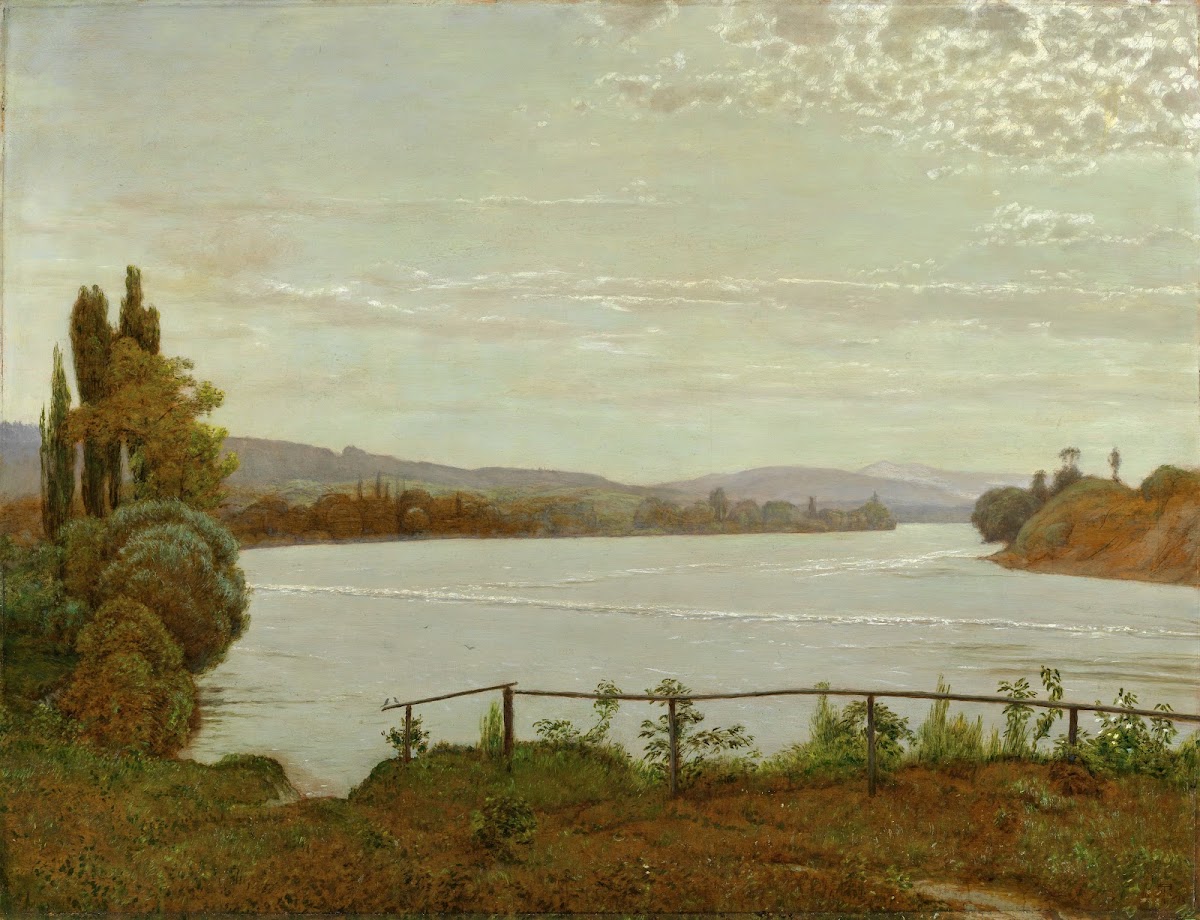 Morgen am Oberrhein bei Säckingen ca 1913