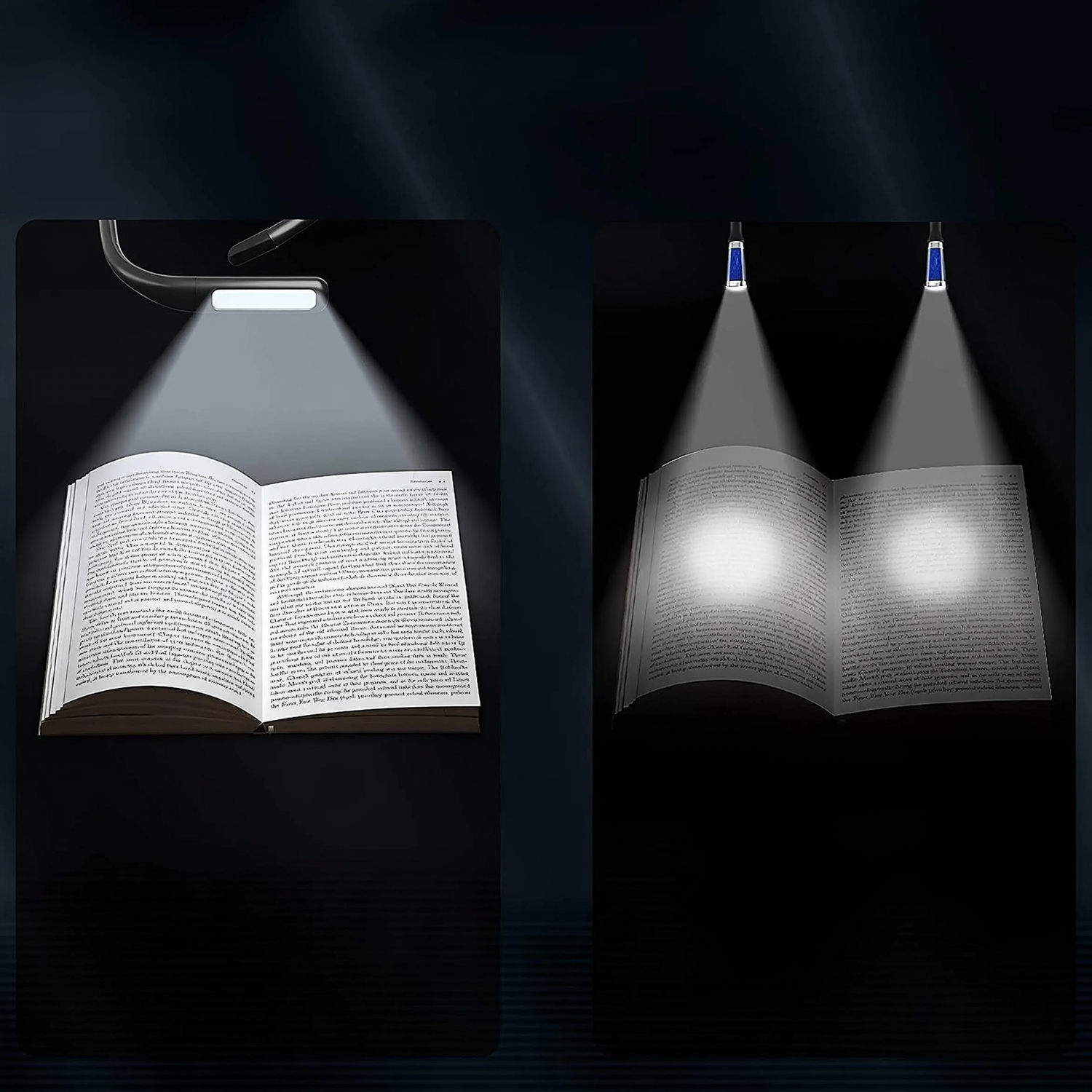 LED-Nackenleselampe, flexibel und USB-aufladbar