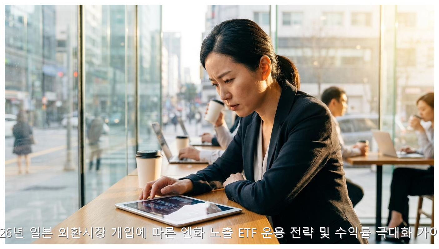 2026년 일본 외환시장 개입에 따른 엔화 노출 ETF 운용 전략 및 수익률 극대화 가이드 핵심 안내 및 분석 인포그래픽 (4)