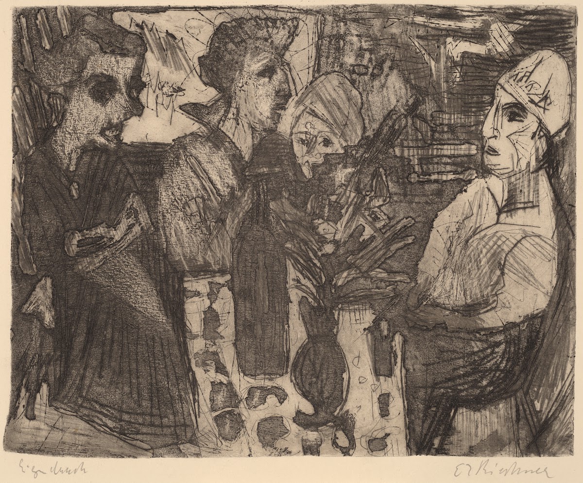 Women at a Table in a Room 1920