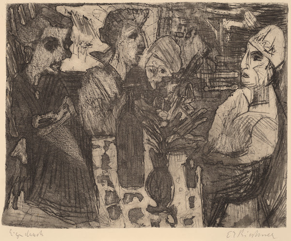 Women at a Table in a Room 1920