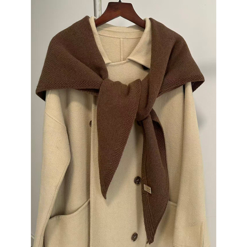 Wool and Cashmere Triangle Scarf