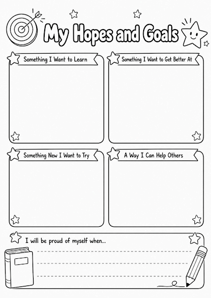 My Hopes and Goals Activity Sheet
