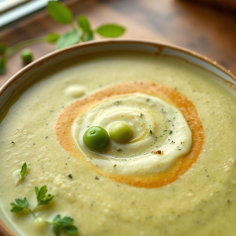Deliciously Creamy Vegan Fresh Pea Soup Recipe to Savor – Quick & Easy Comfort Food finished