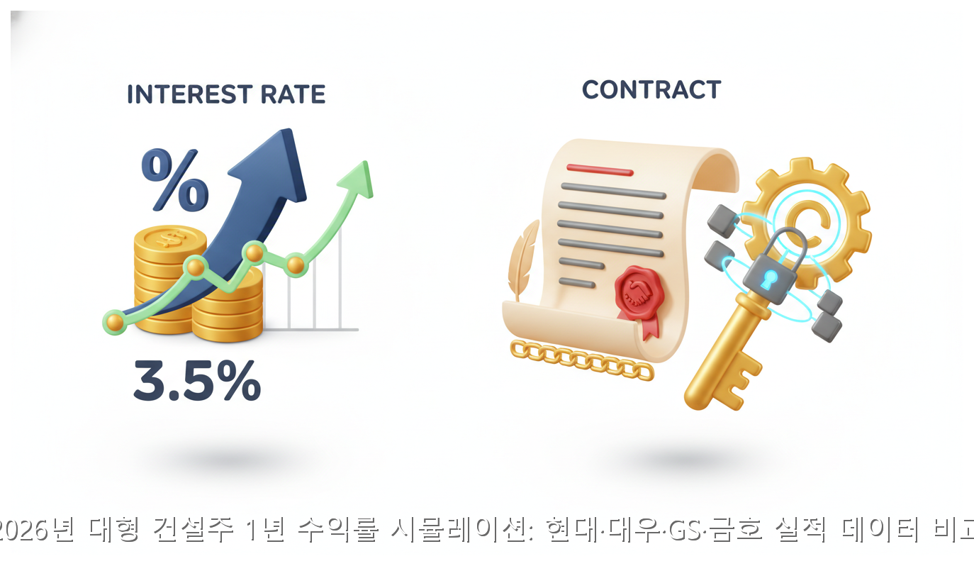 2026년 대형 건설주 1년 수익률 시뮬레이션: 현대·대우·GS·금호 실적 데이터 비교 핵심 안내 및 분석 인포그래픽 (8)