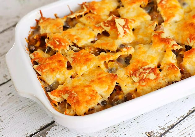 Casserole de nachos au bœuf