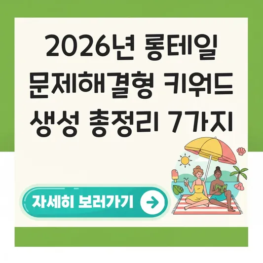  롱테일 문제해결형 키워드 생성 대표 이미지