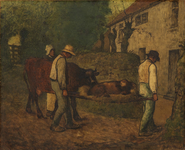 Bringing Home the Calf Born in the Fields begun ca 1860