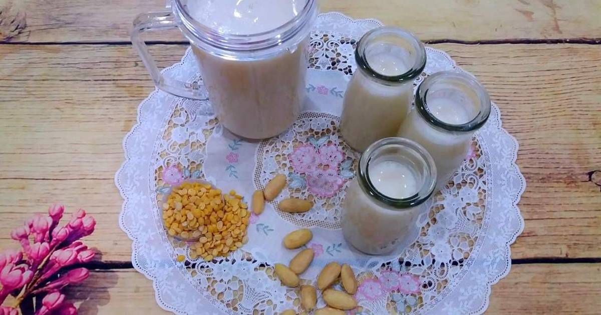 Sữa hạnh nhân, đậu xanh, vừng trắng
