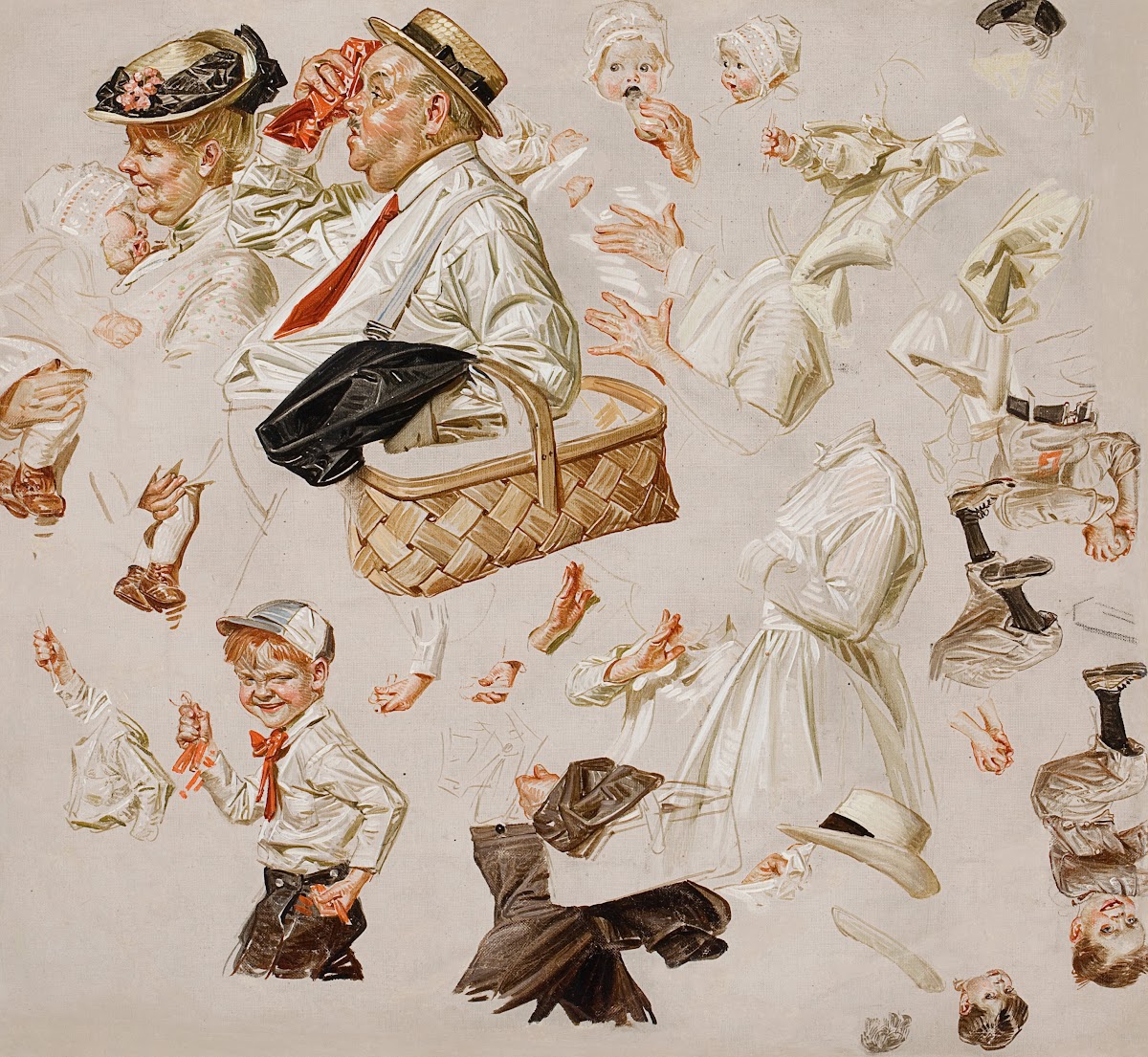 Study for the Saturday Evening Post cover July 3 1915