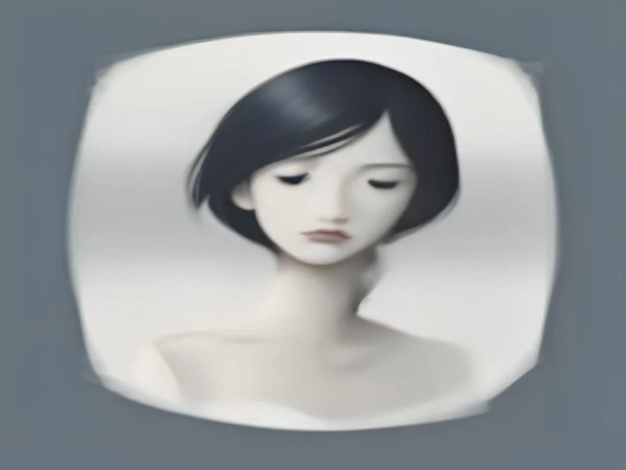 가을 공원에서 주황빛 낙엽 사이로 가볍게 조깅을 즐기는 사람의 미니멀 일러스트