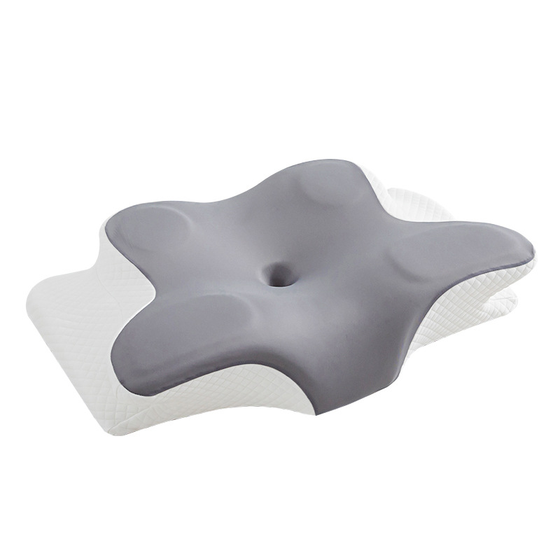 Memory foam neck support pillow, butterfly shape