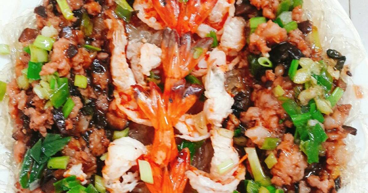 Miến hấp tôm thịt