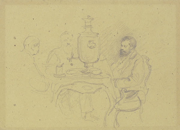 Russians at tea