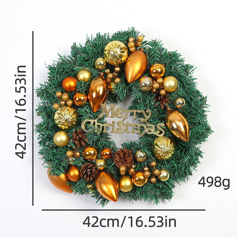 Christmas wreath with colorful balls, 40 cm