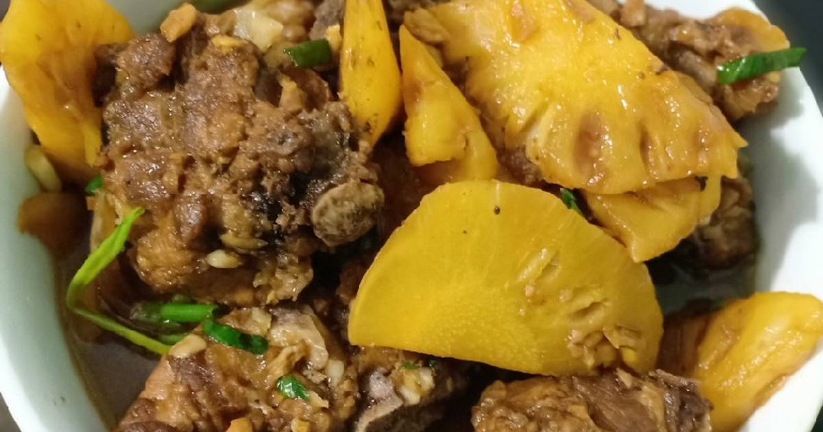 Sườn om dứa