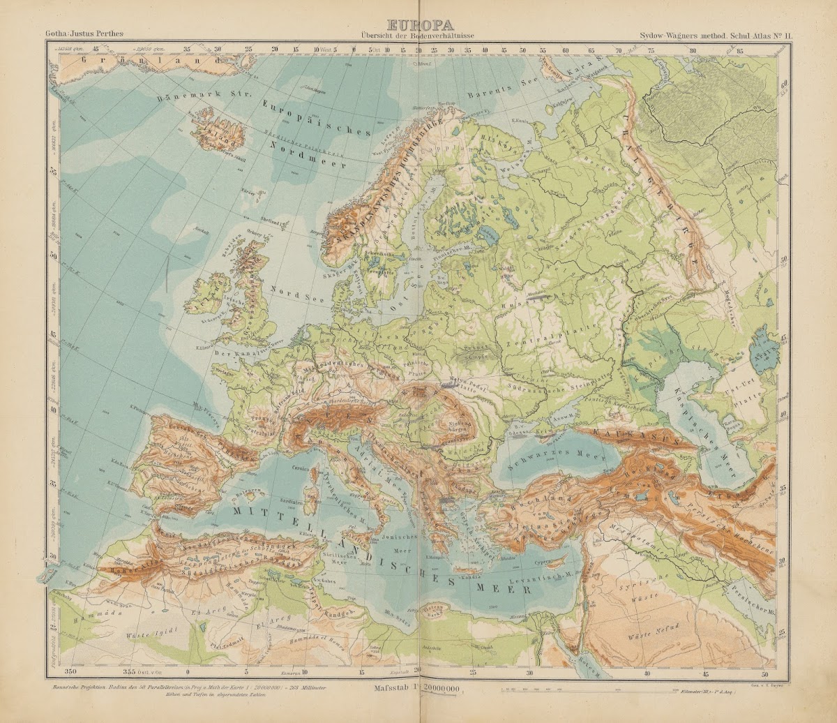 Europa Ubersicht der Bodenverhaltnisse 1904