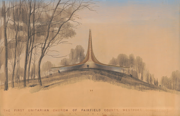 First Unitarian Church Westport Connecticut Exterior 1957