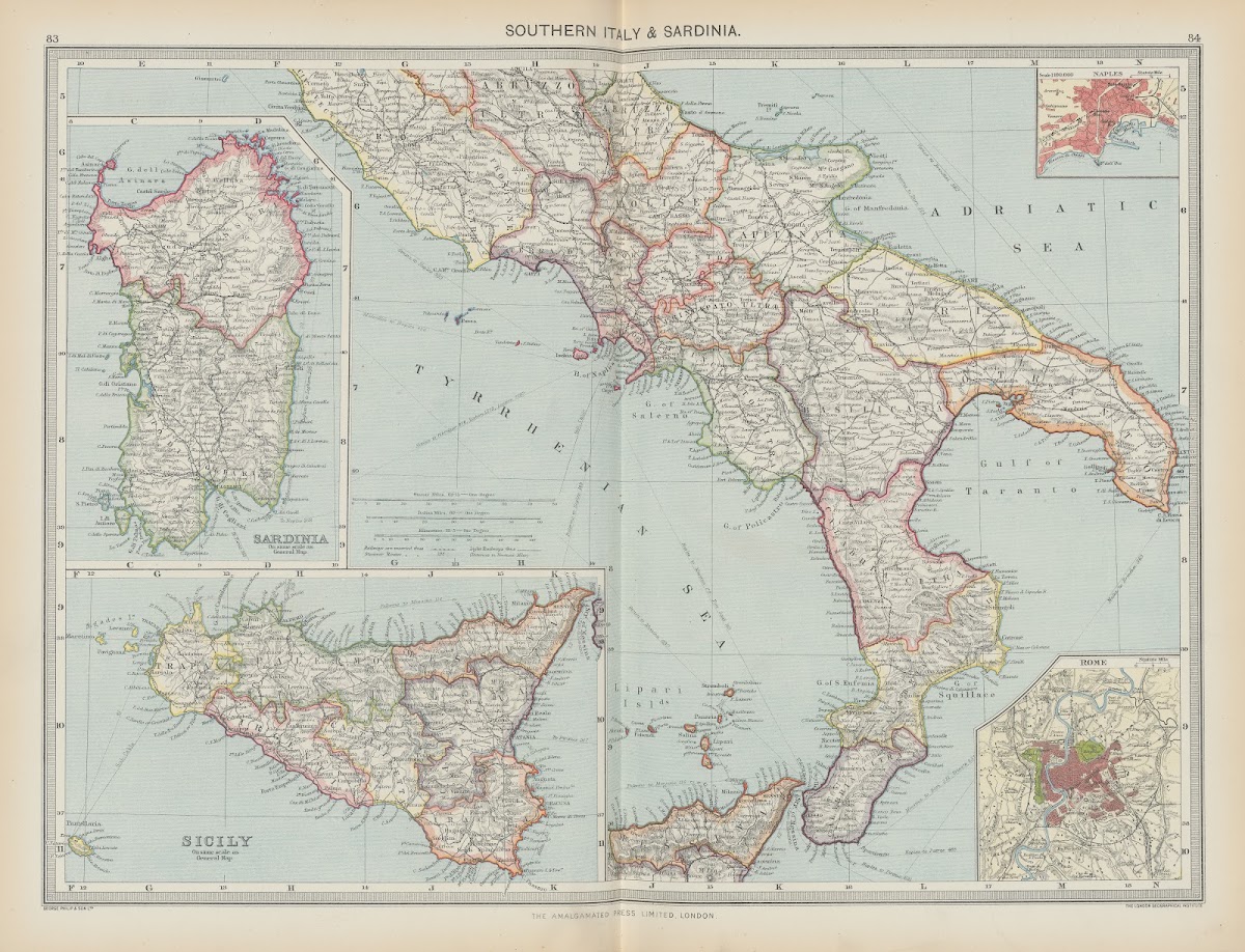 Southern Italy and Sardinia 1908