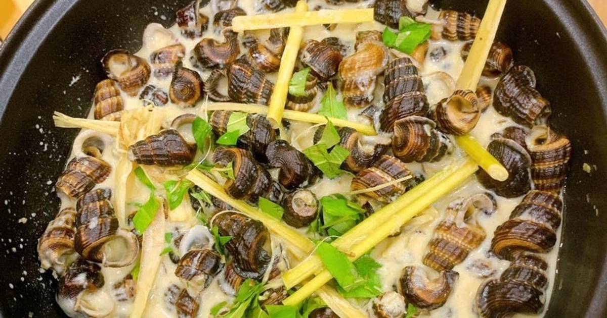 Ốc Len xào dừa